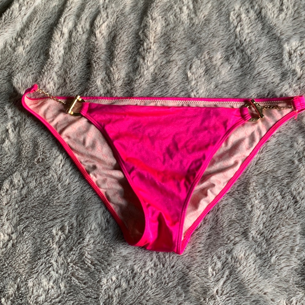 Pink Victoria's Secret Bikini Bottoms with Chain